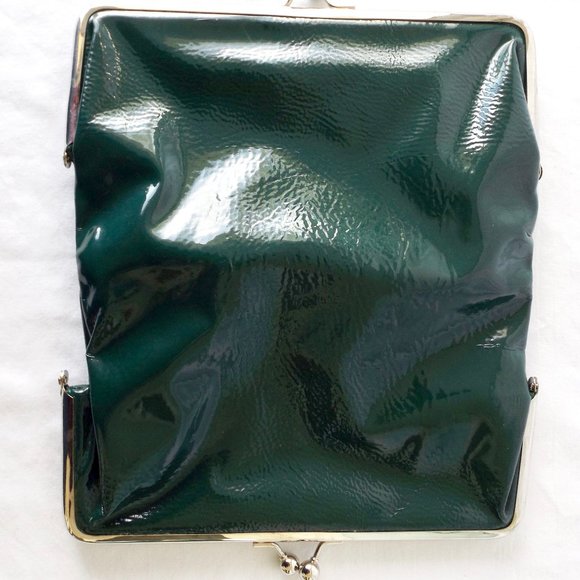 Studio 36 Green Patent Leather Clutch Wallet, New With Tags! - Picture 6 of 12